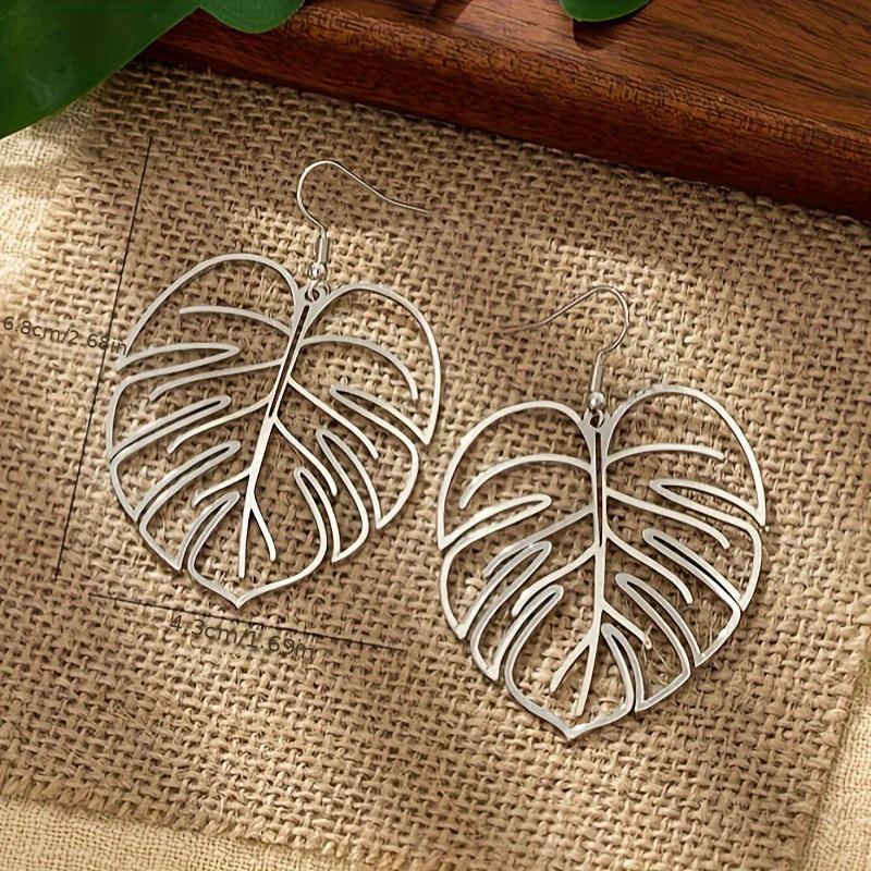 Stainless Steel Bohemian Hollow Exaggerated Leaf Dangle Drop Earring for Women Lady Geometric Female Jewelry
Stainless Steel Bohemian Hollow Exaggerated Leaf Dangle Drop Earring for Women Lady Geometric Female Jewelry