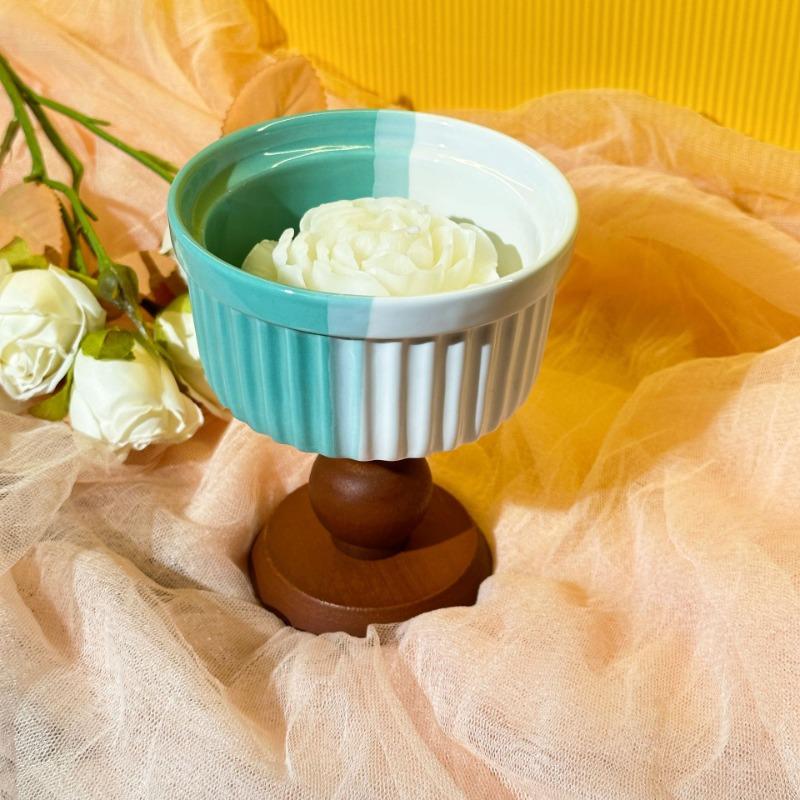 Керамическая чашка на высокой ножке, чаша на высокой ножке, подсвечник для ароматерапии, контрастный цвет, украшение на деревянной основе в стиле ретро
Керамическая чашка на высокой ножке, чаша на высокой ножке, подсвечник для ароматерапии, контрастный цвет, украшение на деревянной основе в стиле ретро