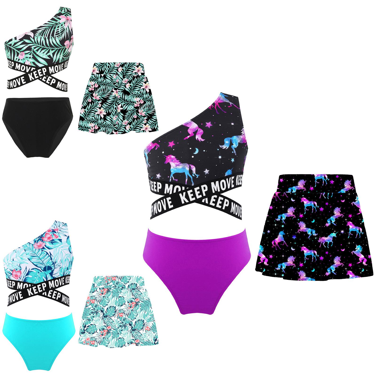 Girls 3Pcs Swim Set Single Shoulder Criss Cross Waist Crop Top Briefs Skirt Beach Pool Bathing Suit 5-6 Years фиолетовый
Girls 3Pcs Swim Set Single Shoulder Criss Cross Waist Crop Top Briefs Skirt Beach Pool Bathing Suit 5-6 Years фиолетовый