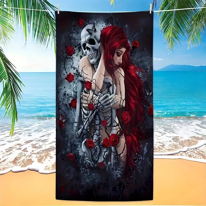 Day of the Dead Beach Towel Quick-Dry Microfiber, Lightweight & Absorbent, Skull & Rose Pattern, Perfect for Beach, Pool, Travel W40*H60(CM)
Day of the Dead Beach Towel Quick-Dry Microfiber, Lightweight & Absorbent, Skull & Rose Pattern, Perfect for Beach, Pool, Travel W40*H60(CM)