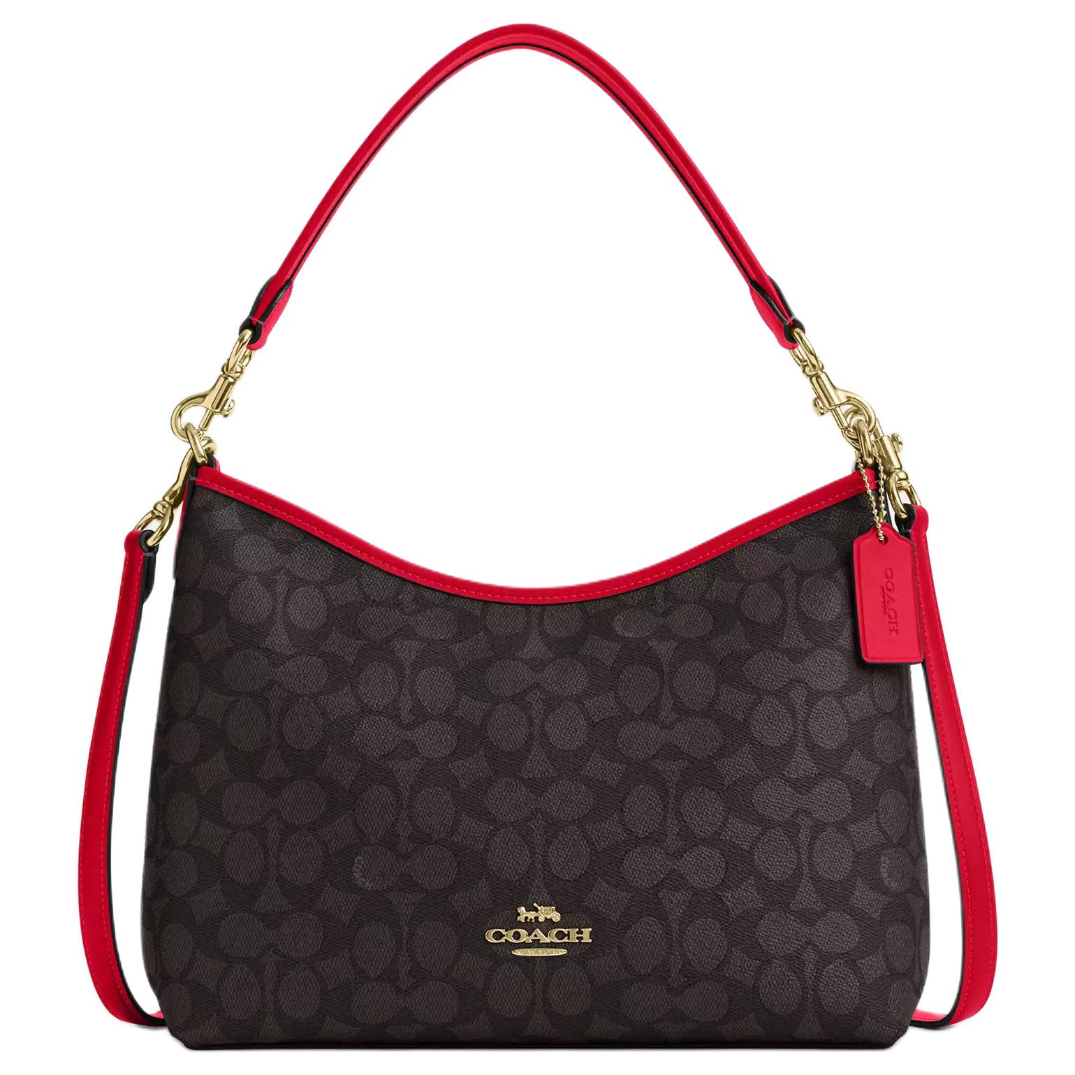 Coach Laurel 31 Removable Shoulder Strap Zipper Closure Coated Canvas Shoulder Bag Women Shoulder Bag Bold-Red CV975-IMXD0 Gift Box Set (Basic Set+Yellow Box)
Coach Laurel 31 Removable Shoulder Strap Zipper Closure Coated Canvas Shoulder Bag Women Shoulder Bag Bold-Red CV975-IMXD0 Gift Box Set (Basic Set+Yellow Box)