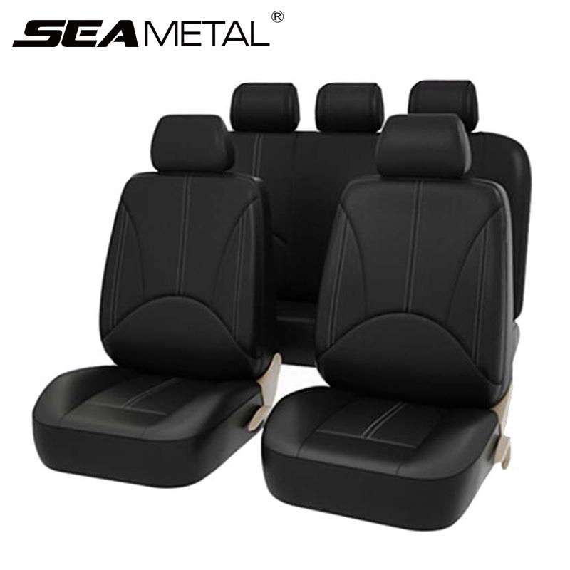 SEAMETAL Leatherette Car Seat Cover Set Breathable Auto Seat Cushion Universal Full-Wrapped Seat Cover Compatible with Airbag Black front x 2
SEAMETAL Leatherette Car Seat Cover Set Breathable Auto Seat Cushion Universal Full-Wrapped Seat Cover Compatible with Airbag Black front x 2