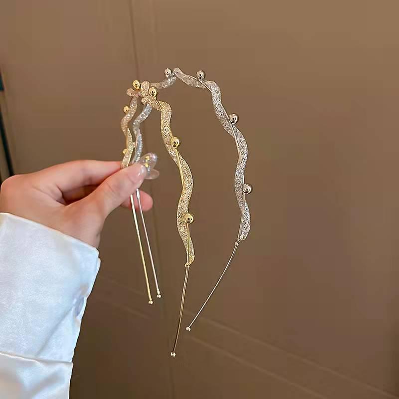 Korean Style Rhinestone Pearl Fairy Headband for Women - Mori Fashion Hair Accessory 
Korean Style Rhinestone Pearl Fairy Headband for Women - Mori Fashion Hair Accessory