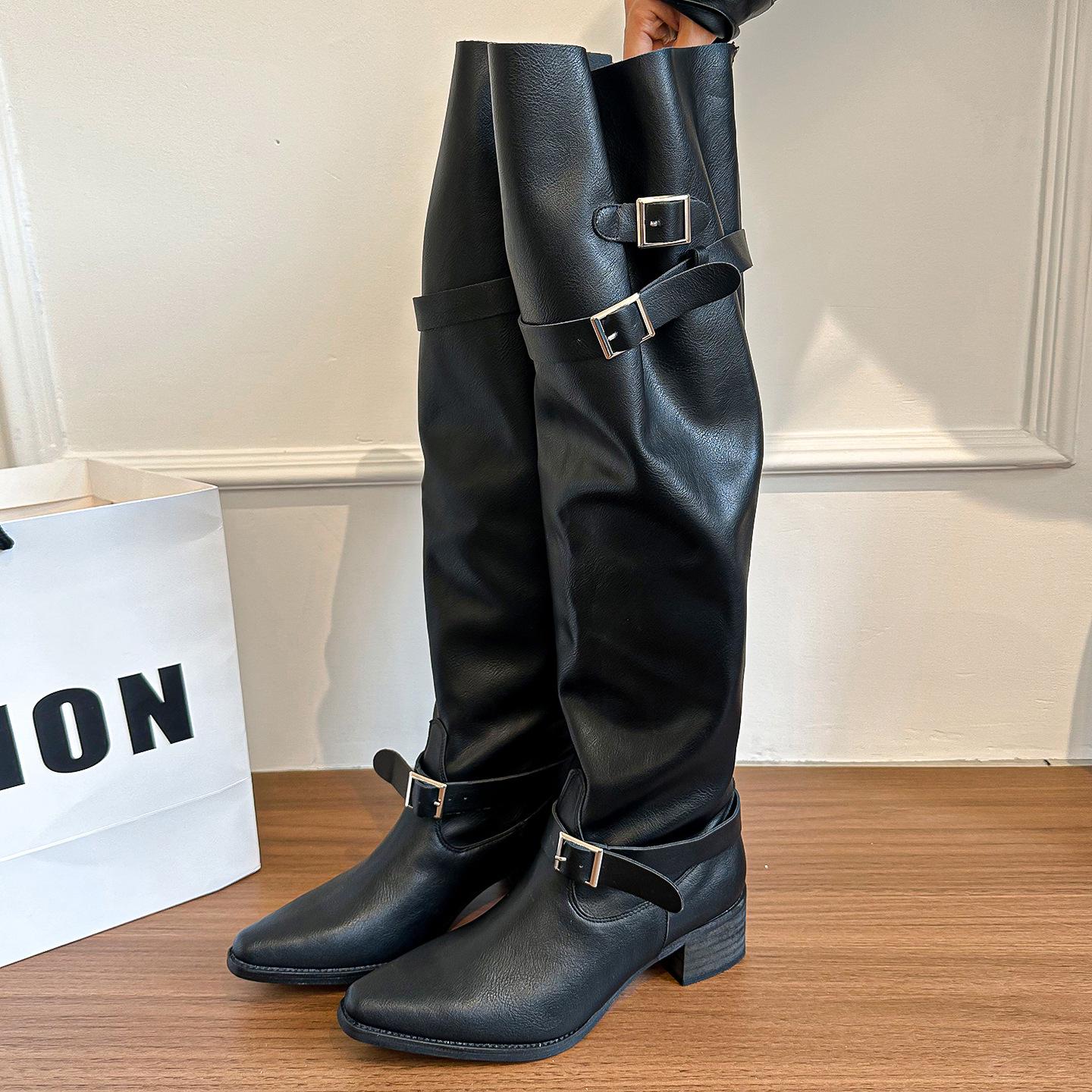 Осень/Зима 2025 Сапоги-слоучи с широким голенищем - Массивный каблук, Острый носок, Пряжка, Высокое голенище и Рыцарский стиль выше колена для Пикантных девушек. 37
Осень/Зима 2025 Сапоги-слоучи с широким голенищем - Массивный каблук, Острый носок, Пряжка, Высокое голенище и Рыцарский стиль выше колена для Пикантных девушек. 37