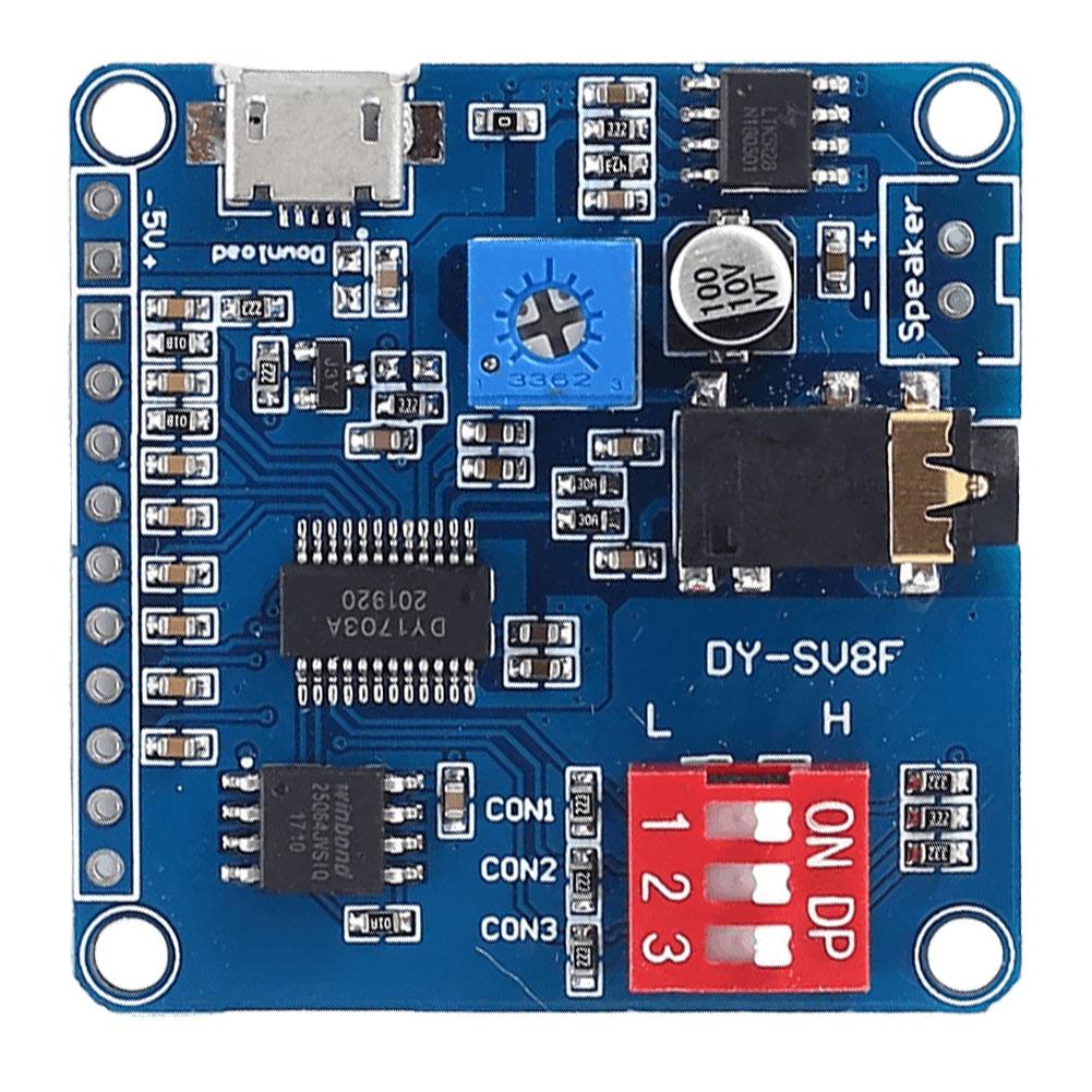 DY-SV8F Плата усилителя класса D 5 Вт Мини MP3 Музыкальный Плеер Плата 8 М для SD/TF Карты
DY-SV8F Плата усилителя класса D 5 Вт Мини MP3 Музыкальный Плеер Плата 8 М для SD/TF Карты