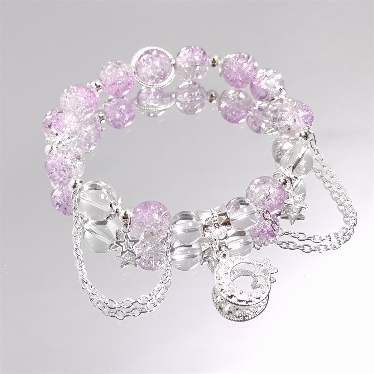 1Pc Sweet Crystal Moon Bracelet Women s Beaded Bracelet Niche Design Super Immortal Student Girlfriend Jewelry
1Pc Sweet Crystal Moon Bracelet Women s Beaded Bracelet Niche Design Super Immortal Student Girlfriend Jewelry