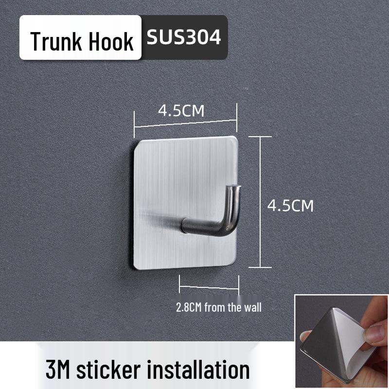 Самоклеючий гачок з нержавіючої сталі 304 без свердління для кухні та ванної кімнати
Самоклеючий гачок з нержавіючої сталі 304 без свердління для кухні та ванної кімнати