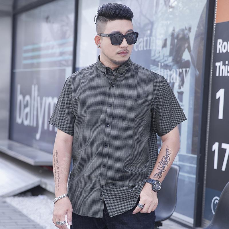 F2938 Большая клетчатая рубашка Мужская деловая повседневная рубашка Свободная рубашка Fat Man с коротким рукавом Fat Man Shirt Xl -10xl 10XL зелёный
F2938 Большая клетчатая рубашка Мужская деловая повседневная рубашка Свободная рубашка Fat Man с коротким рукавом Fat Man Shirt Xl -10xl 10XL зелёный