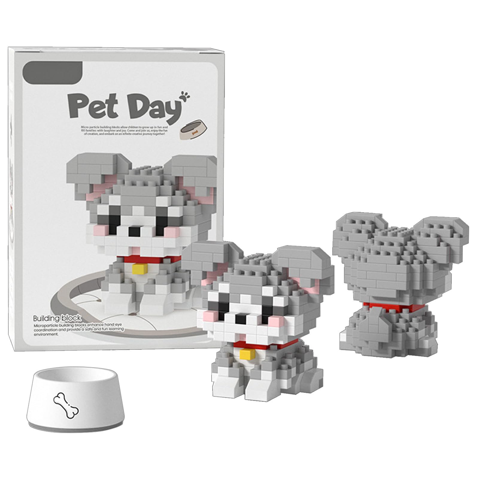 YAMOXLS Blocks Small Toon Cute Cat Dog Assembly Cute Handmade DIY Gift for Children Adults with Instructions Decoration (K216 Schnauzer)
YAMOXLS Blocks Small Toon Cute Cat Dog Assembly Cute Handmade DIY Gift for Children Adults with Instructions Decoration (K216 Schnauzer)