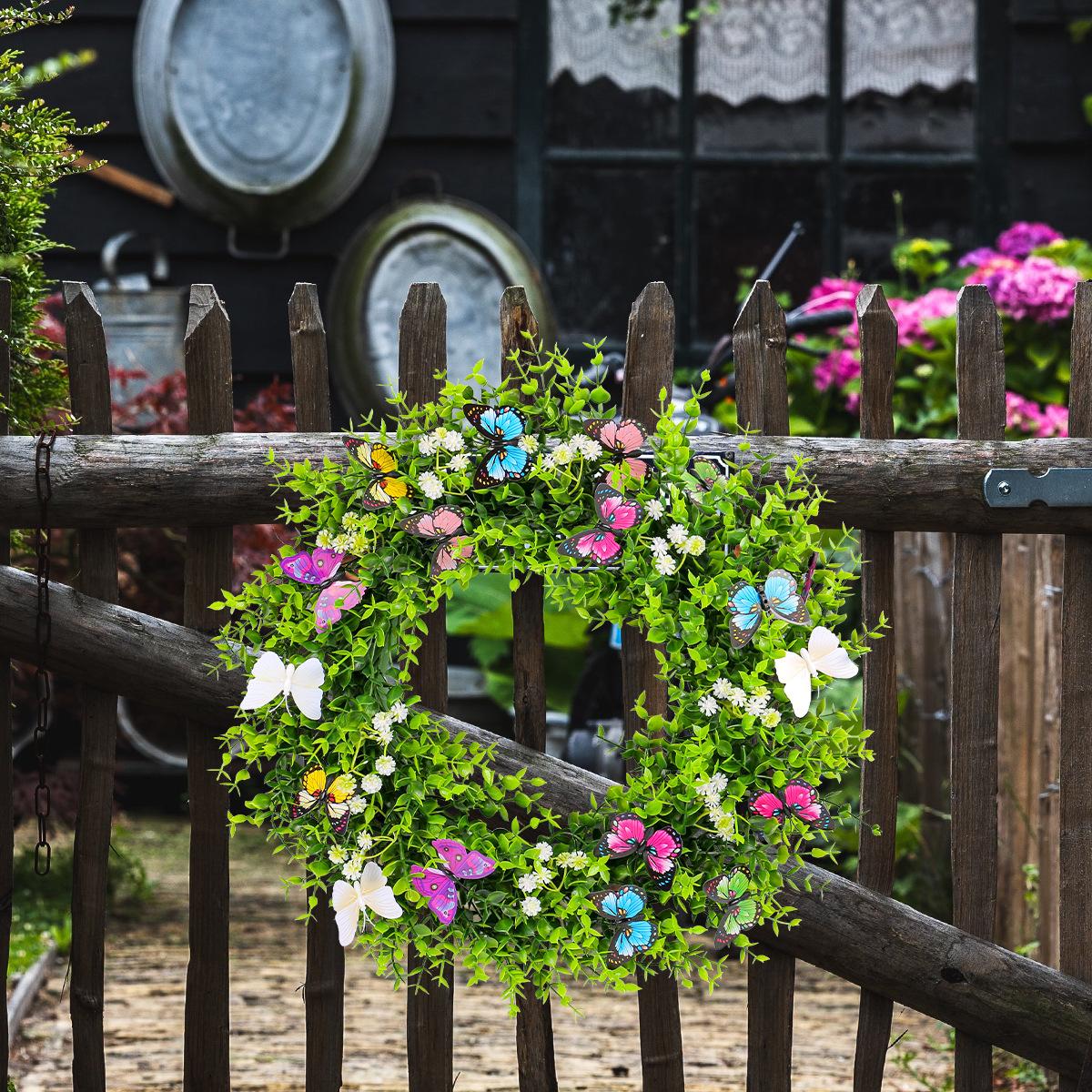 Simulation Butterfly Green Leaf Wreath Spring Bee Festival Decoration Hotel Restaurant Door Wall Pendant V3-22 artificial butterfly green leaf wreath
Simulation Butterfly Green Leaf Wreath Spring Bee Festival Decoration Hotel Restaurant Door Wall Pendant V3-22 artificial butterfly green leaf wreath