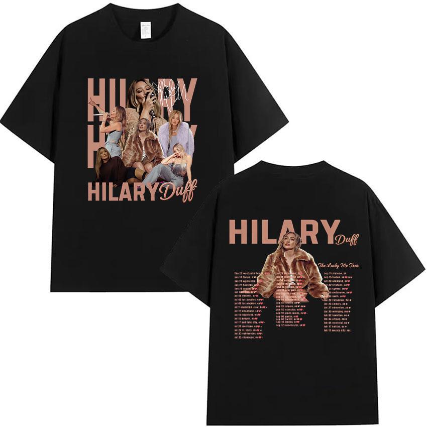 Hilary Duff The Lucky Me Tour 2026 Graphic T Shirt Unisex Women Harajuku Retro Oversized Cotton Tshirt Aesthetic Clothing Tshirts 4XL
Hilary Duff The Lucky Me Tour 2026 Graphic T Shirt Unisex Women Harajuku Retro Oversized Cotton Tshirt Aesthetic Clothing Tshirts 4XL