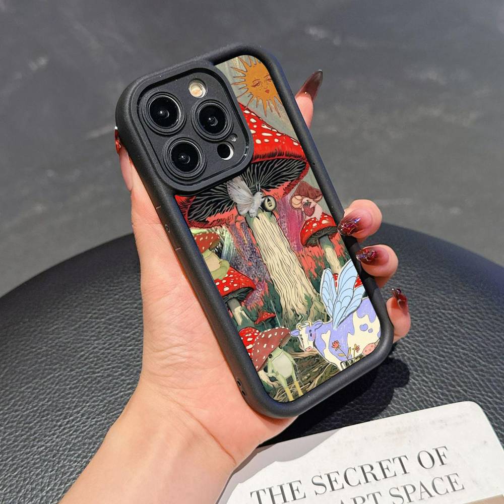 Чехол для телефона с коллажем из мультяшных грибов для iPhone 17 16 15 14 13 12 11 Pro Plus Max Мягкий ТПУ Защита объектива лестницей Мягкий чехол iPhone 14pro max
Чехол для телефона с коллажем из мультяшных грибов для iPhone 17 16 15 14 13 12 11 Pro Plus Max Мягкий ТПУ Защита объектива лестницей Мягкий чехол iPhone 14pro max