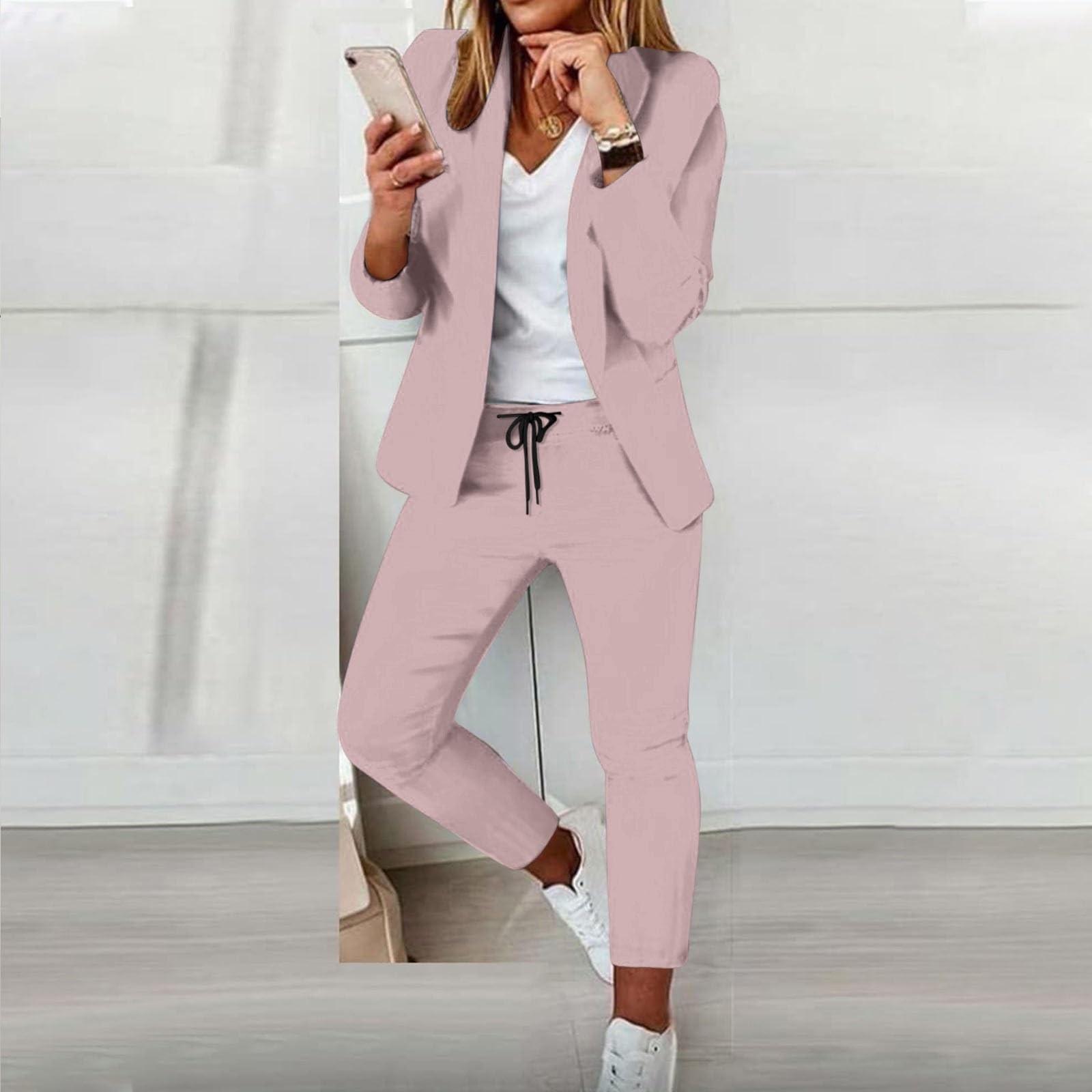 Женский комплект из 2 предметов, элегантная приталенная куртка, формальные рабочие брюки, пальто с лацканами S розовый
Женский комплект из 2 предметов, элегантная приталенная куртка, формальные рабочие брюки, пальто с лацканами S розовый