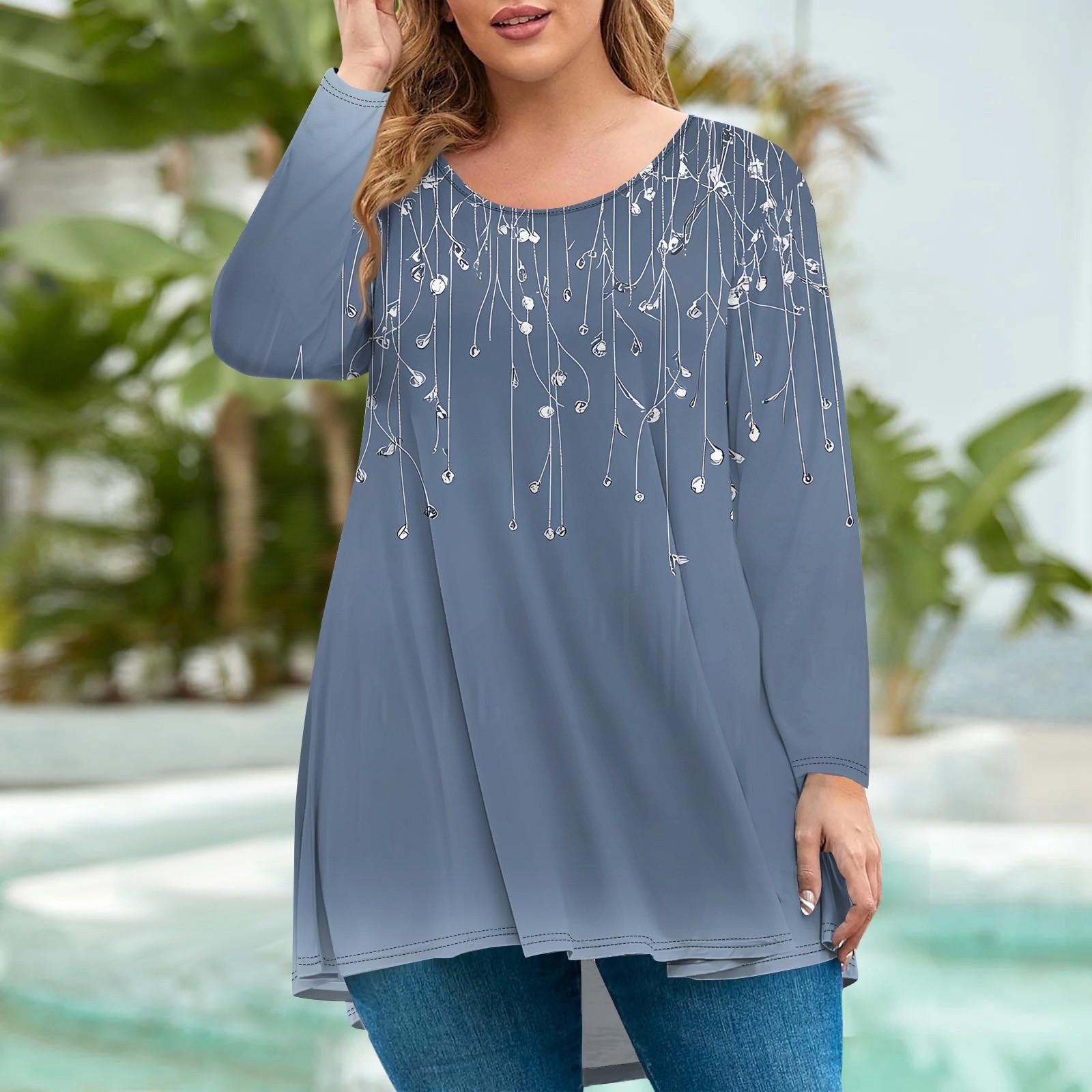 Жіночий модний вільний пуловер великого розміру з круглим вирізом і довгими рукавами XXXXXL Темно-синій
Жіночий модний вільний пуловер великого розміру з круглим вирізом і довгими рукавами XXXXXL Темно-синій