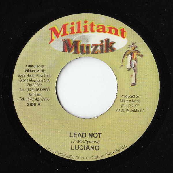7inch Record LUCIANO, K. GRANT - Lead Not / I m Love NONE Militant Muzik 2007 Jamaica Reggae, Ska & Dub Used
7inch Record LUCIANO, K. GRANT - Lead Not / I m Love NONE Militant Muzik 2007 Jamaica Reggae, Ska & Dub Used