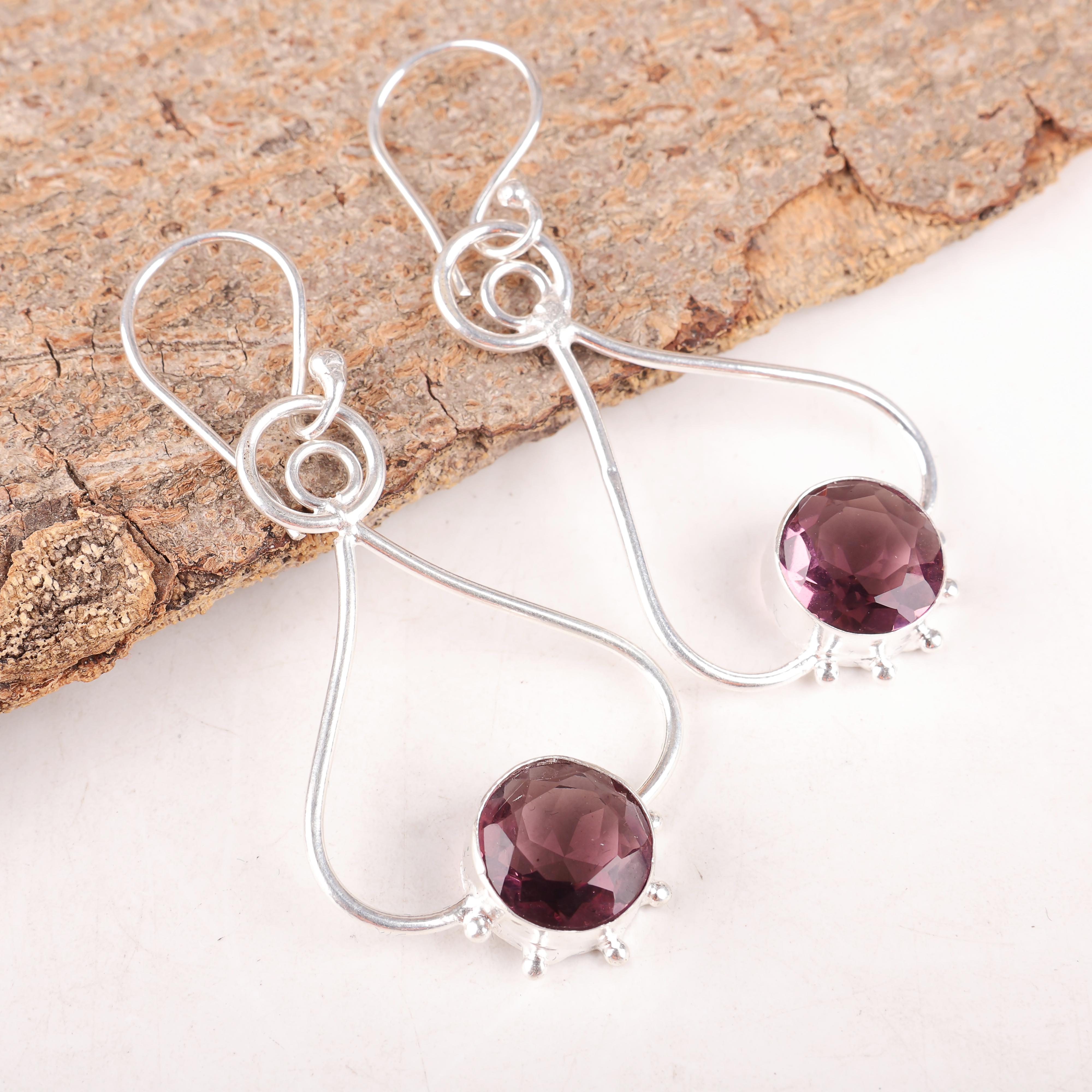 Rhodolite Gemstone Jewelry, Handmade Silver Earring, 925 Solid Sterling Silver Earring For Mother s Gift 2.06 Inches рожевий
Rhodolite Gemstone Jewelry, Handmade Silver Earring, 925 Solid Sterling Silver Earring For Mother s Gift 2.06 Inches рожевий