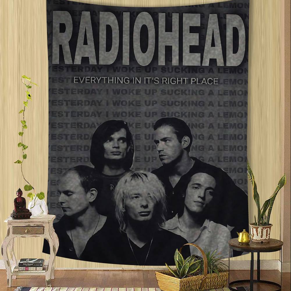 Rock Band RRadiohead Music Cartoon Tapestry Art Science Fiction Room Home Decor Art Home Decor 74x94cm(29x37in)
Rock Band RRadiohead Music Cartoon Tapestry Art Science Fiction Room Home Decor Art Home Decor 74x94cm(29x37in)