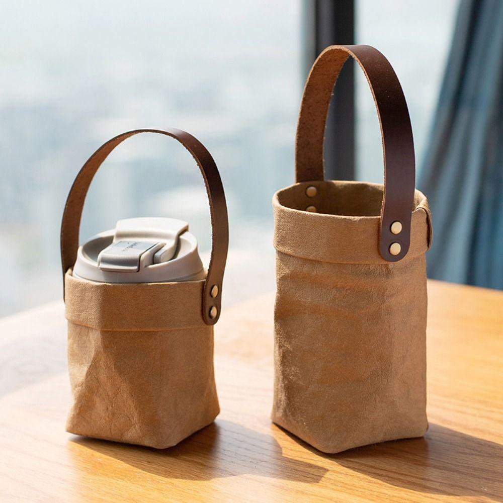 Foldable Kraft Paper Water Bottle Bag Waterproof Cup Insulated Cover Mug Cup Sleeve for Home Style B
Foldable Kraft Paper Water Bottle Bag Waterproof Cup Insulated Cover Mug Cup Sleeve for Home Style B