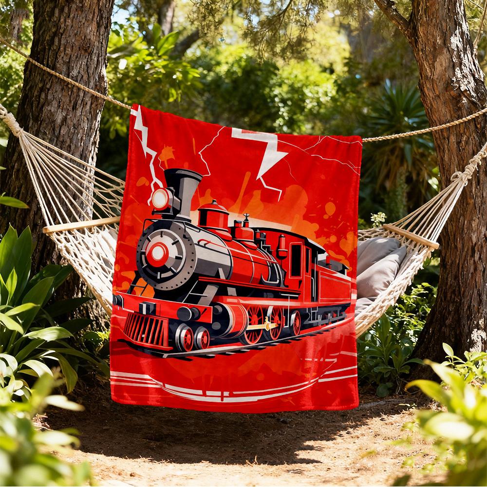 Steam Train Lightning Outdoor Flannel Blankets, Outdoor travel, Home Blankets, Fan Gifts,Suitable for All Seasons, Christmas Gifts. R1127205 80x120cm
Steam Train Lightning Outdoor Flannel Blankets, Outdoor travel, Home Blankets, Fan Gifts,Suitable for All Seasons, Christmas Gifts. R1127205 80x120cm