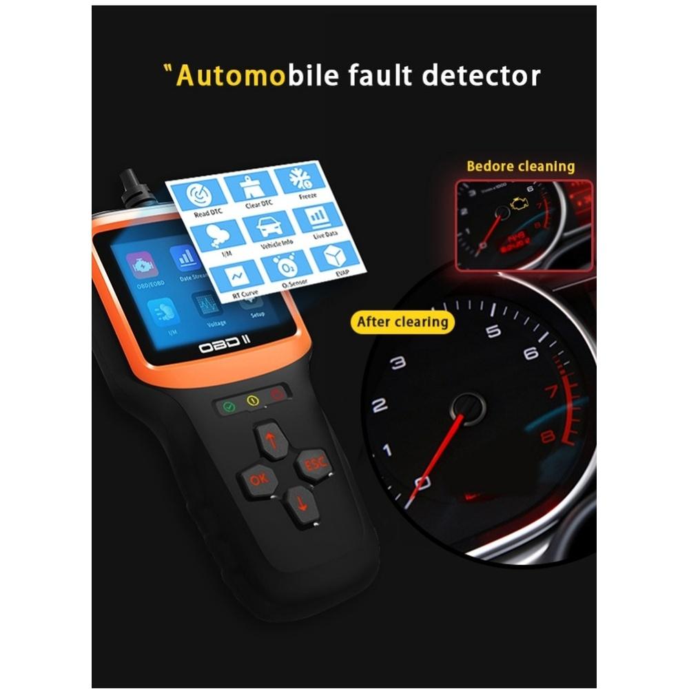 OBD2 Diagnostic Scanner for All Vehicles - Full Engine Code Reader with Live Data and I/M Readiness
OBD2 Diagnostic Scanner for All Vehicles - Full Engine Code Reader with Live Data and I/M Readiness