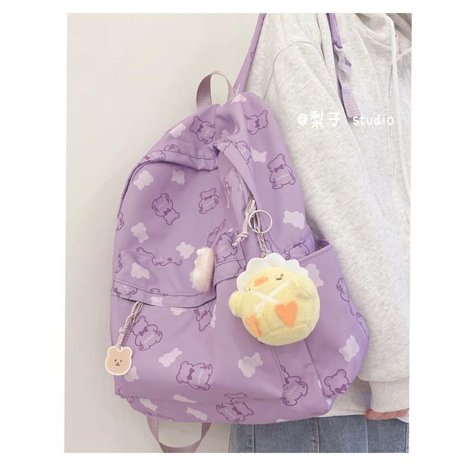 IELGY Корейский рюкзак с рисунком медведя из мультфильма Harajuku ulzzang, японский универсальный мягкий школьный рюкзак для девочек, рюкзак для девочек фиолетовый
IELGY Корейский рюкзак с рисунком медведя из мультфильма Harajuku ulzzang, японский универсальный мягкий школьный рюкзак для девочек, рюкзак для девочек фиолетовый