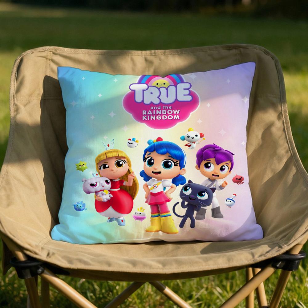 True and The Rainbow Kingdom Cushion Cover Soft Reversible Durable Pillow Cover MultiScene Use for Home Car Daily Comfort 30X30cm
True and The Rainbow Kingdom Cushion Cover Soft Reversible Durable Pillow Cover MultiScene Use for Home Car Daily Comfort 30X30cm