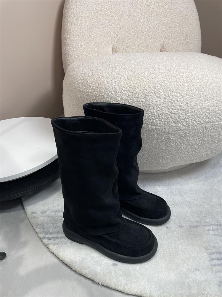 Sheepskin version~ Xiaoxiangfeng leather thick-soled trouser boots women s winter French white boots knight boots high boots 40
Sheepskin version~ Xiaoxiangfeng leather thick-soled trouser boots women s winter French white boots knight boots high boots 40