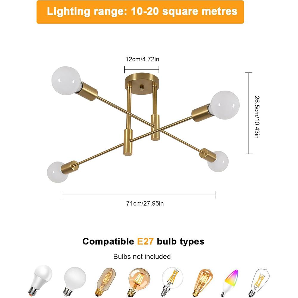 Винтажный потолочный светильник Индустриальная люстра Золотой 4 Fimmig 4 x E27 Макс 60 Вт Потолочная лампа для гостиной спальни столовой Лампочки не входят в комплект
Винтажный потолочный светильник Индустриальная люстра Золотой 4 Fimmig 4 x E27 Макс 60 Вт Потолочная лампа для гостиной спальни столовой Лампочки не входят в комплект
