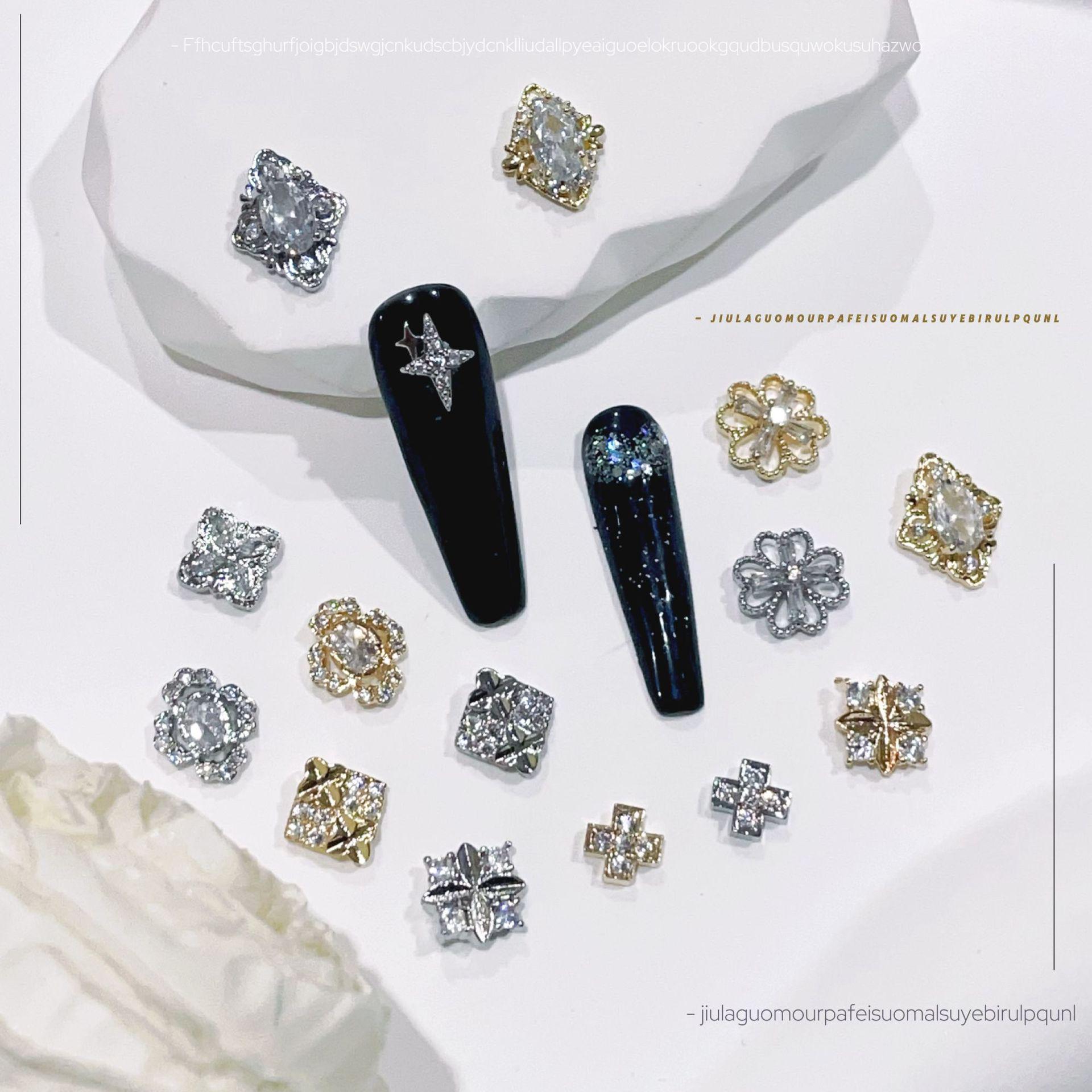Influencer 47 Geometric Diamond Alloy Nail Art Patches: Flashy Zircon Manicure Accessories.
Influencer 47 Geometric Diamond Alloy Nail Art Patches: Flashy Zircon Manicure Accessories.
