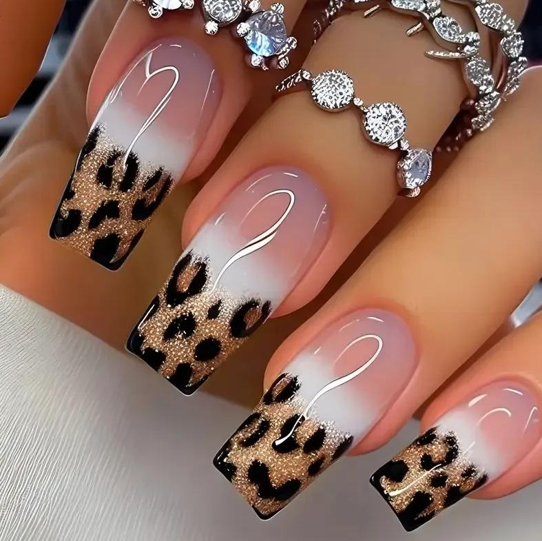 Gold Leopard Print Glitter Press-on Nails - Long Square Shape, Trendy & Sexy Yellow Jelly Glue + Nail File (Temu/Tiktok)
Gold Leopard Print Glitter Press-on Nails - Long Square Shape, Trendy & Sexy Yellow Jelly Glue + Nail File (Temu/Tiktok)
