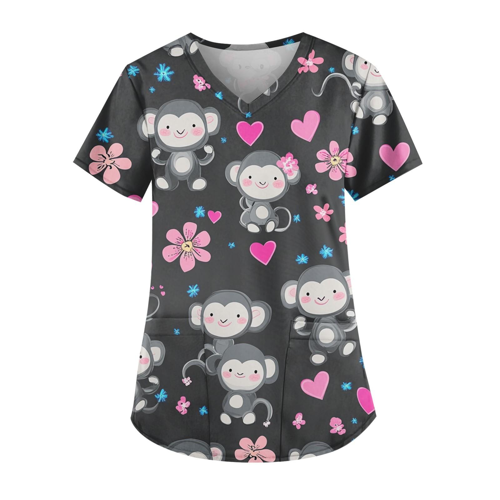 Рабочая форма больших размеров с принтом, топы для женщин, забавные футболки с v-образным вырезом и короткими рукавами, рабочая одежда, футболка с карманами L чёрный
Рабочая форма больших размеров с принтом, топы для женщин, забавные футболки с v-образным вырезом и короткими рукавами, рабочая одежда, футболка с карманами L чёрный