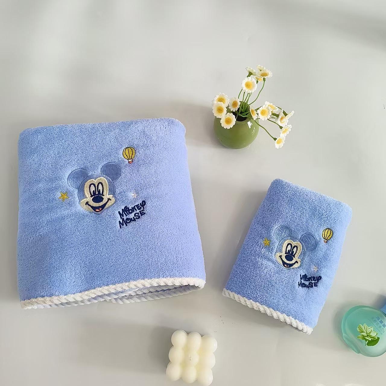 Coral fleece cartoon Minnie Mickey embroidery soft water absorption without hair loss towel set face wash home bath Towel 35 * 75cm
Coral fleece cartoon Minnie Mickey embroidery soft water absorption without hair loss towel set face wash home bath Towel 35 * 75cm