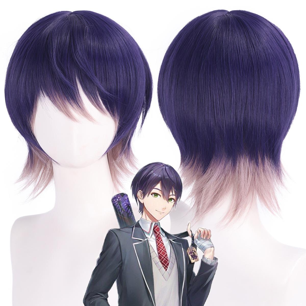 Kenmochi Toya Cosplay Wig, Purple Gradient Short Heat Resistant Synthetic Hair for Halloween Party
Kenmochi Toya Cosplay Wig, Purple Gradient Short Heat Resistant Synthetic Hair for Halloween Party