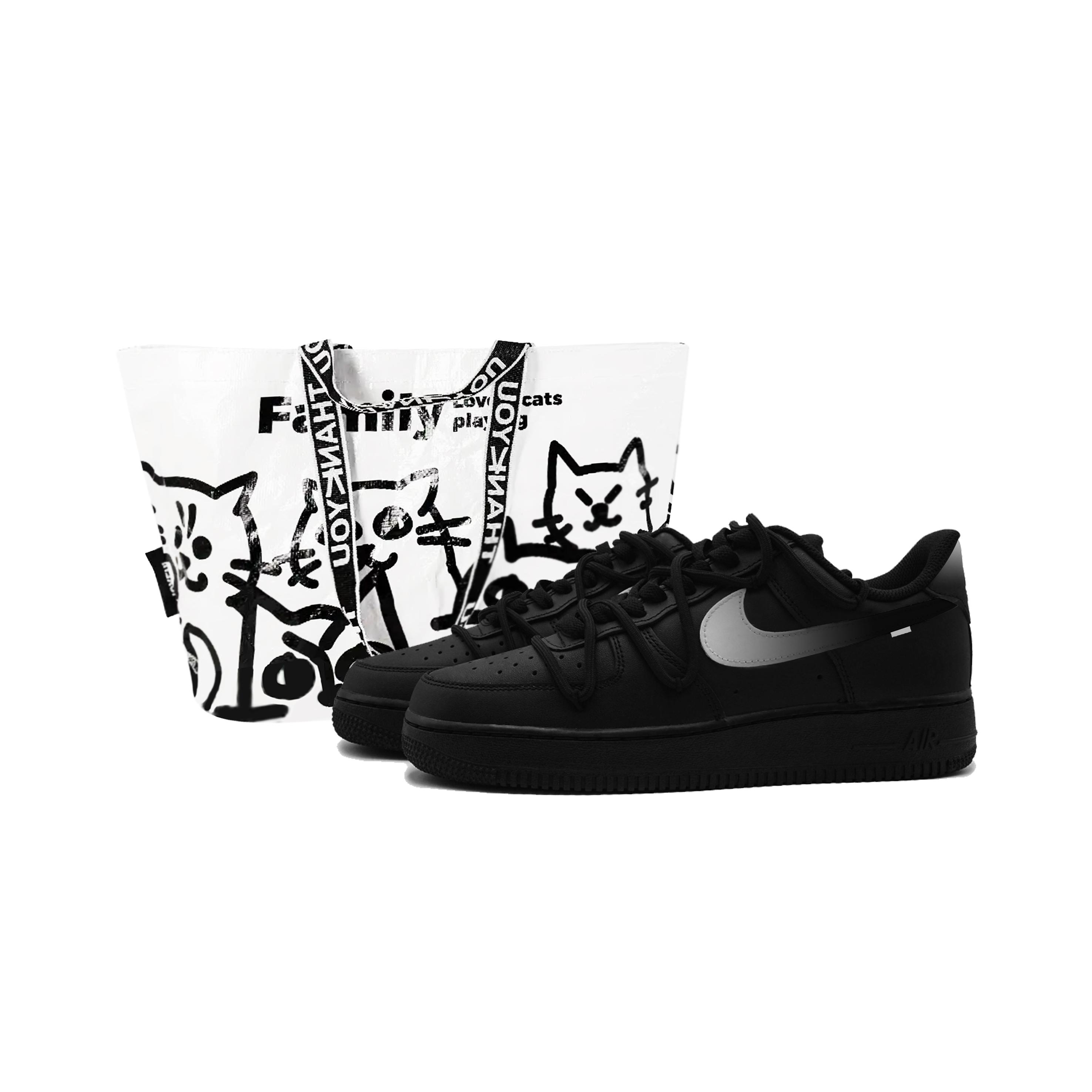 Nike Air Force 1 Black Knight, Shopping Bag Abrasion Resistant Breathable Low top Skateboard Shoes Unisex Black Gray CW2288-001(Team1274-S-Box) 41
Nike Air Force 1 Black Knight, Shopping Bag Abrasion Resistant Breathable Low top Skateboard Shoes Unisex Black Gray CW2288-001(Team1274-S-Box) 41