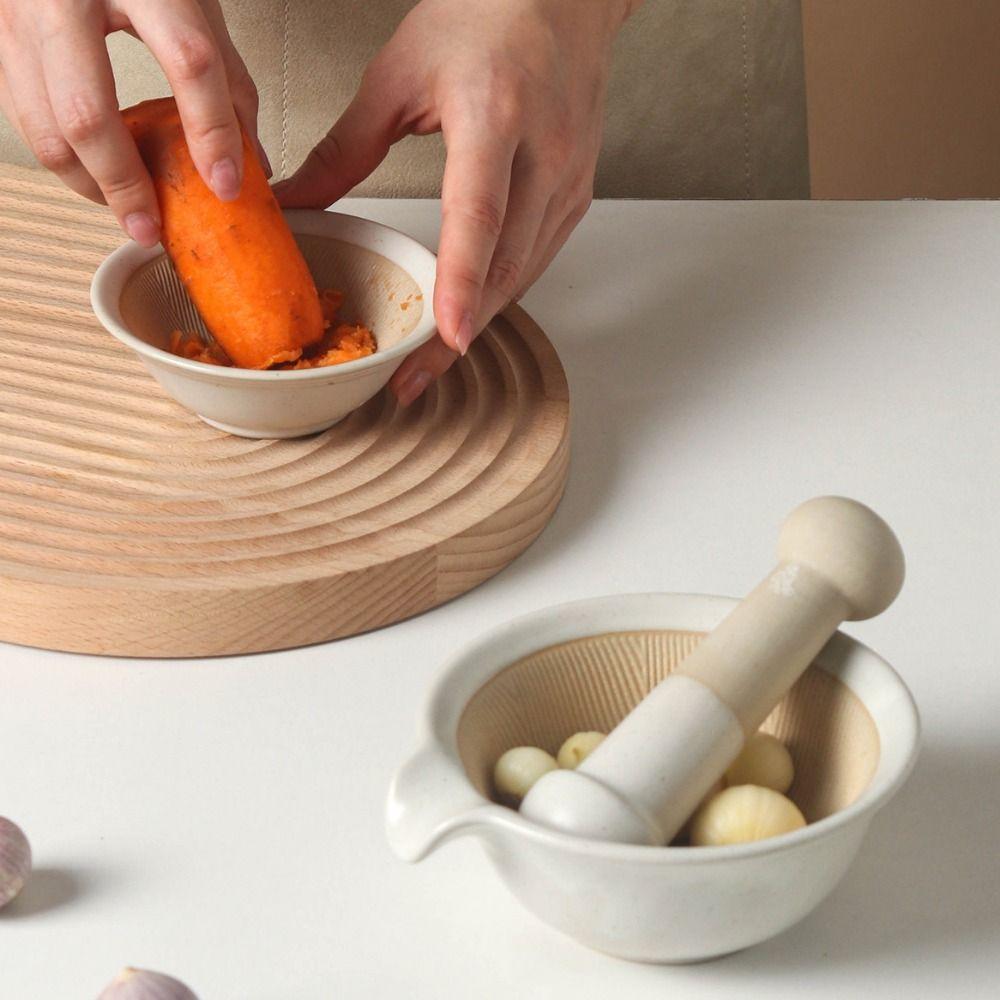 Ceramic Grinding Bowl Rod Set Durable Garlic Mortar Pestle Convenient Rice Paste Bowl Restaurant сірий
Ceramic Grinding Bowl Rod Set Durable Garlic Mortar Pestle Convenient Rice Paste Bowl Restaurant сірий