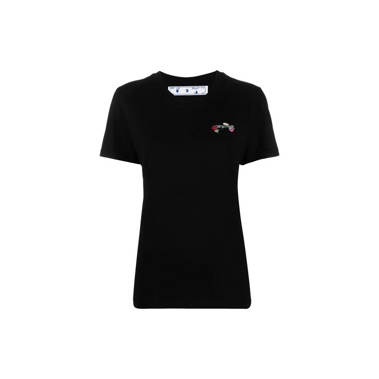 Повседневная футболка Off-White с вышивкой в виде стрелок и цветов, черные/разноцветные женские топы OWAA049R21JER0031084
Повседневная футболка Off-White с вышивкой в виде стрелок и цветов, черные/разноцветные женские топы OWAA049R21JER0031084