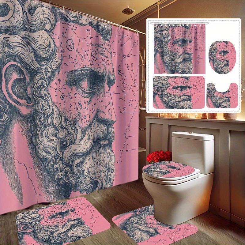 4pcs Anatomy And Art Fusion Figure Printed Yudi Set Decorative Bathroom Set Includes Shower Curtain, Non-Slip Floor Mat, Toile 90x180cm
4pcs Anatomy And Art Fusion Figure Printed Yudi Set Decorative Bathroom Set Includes Shower Curtain, Non-Slip Floor Mat, Toile 90x180cm