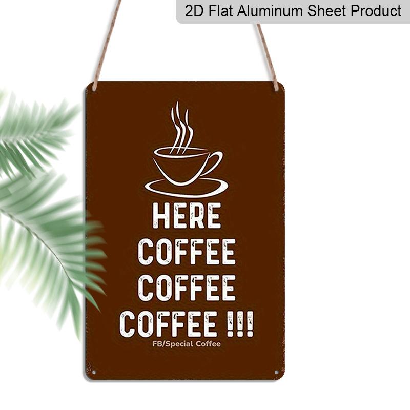 2D Flat, Vintage HERE COFFEE!! Metal Wall Decor, Aluminium Coffee Sign, Retro Cafe, Home, Office, for Man Cave Decoration - Indoor/Outdoor Use - No 20*30cm
2D Flat, Vintage HERE COFFEE!! Metal Wall Decor, Aluminium Coffee Sign, Retro Cafe, Home, Office, for Man Cave Decoration - Indoor/Outdoor Use - No 20*30cm