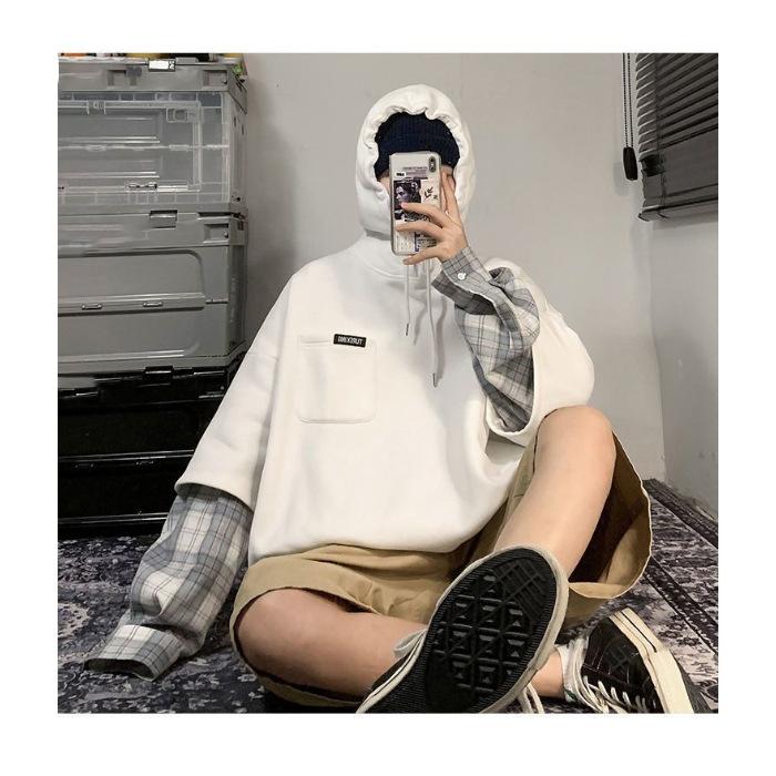 Women s Clothing Hoodies Patchwork Plaid Hooded Oversized Korean Y2K Clothes Harajuku Casual Sweatshirt XS білий
Women s Clothing Hoodies Patchwork Plaid Hooded Oversized Korean Y2K Clothes Harajuku Casual Sweatshirt XS білий