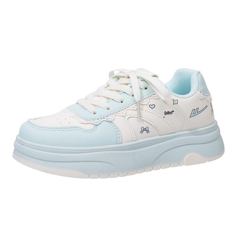 Low-top leather color matching board shoes, platform comfortable and cute shoes, college style little white shoes 40
Low-top leather color matching board shoes, platform comfortable and cute shoes, college style little white shoes 40