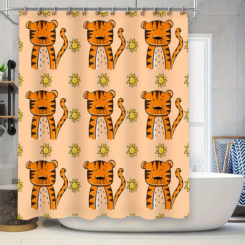 Adorable Cartoon Tiger Print Shower Curtain Bath Decor For Bathroom 72X84 Inches Yellow Sunflower Design Home Textiles W60H190(CM)-1 Pcs
Adorable Cartoon Tiger Print Shower Curtain Bath Decor For Bathroom 72X84 Inches Yellow Sunflower Design Home Textiles W60H190(CM)-1 Pcs