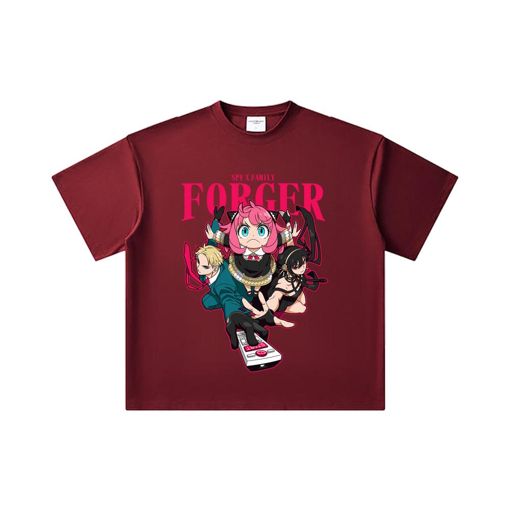 260 GSM Double Yarn 32 Count 100% Cotton Spy Family V1 Forger Print Unisex Heavy Cotton T Shirt 2XL вина червоного кольору
260 GSM Double Yarn 32 Count 100% Cotton Spy Family V1 Forger Print Unisex Heavy Cotton T Shirt 2XL вина червоного кольору