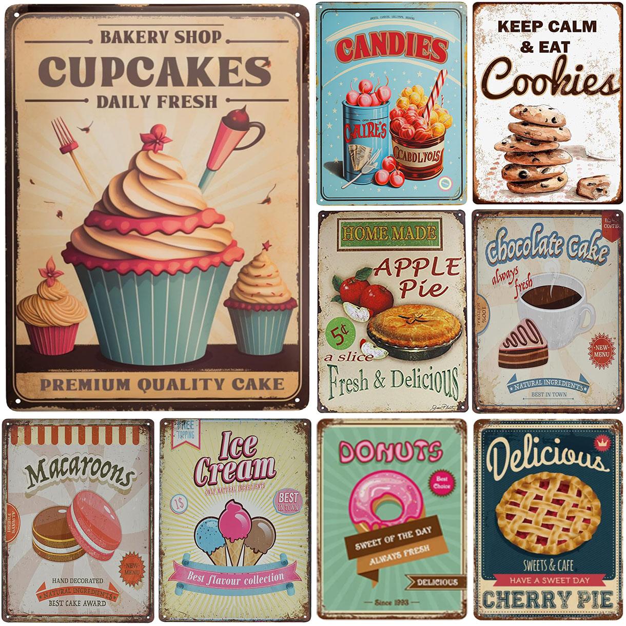 Candies Cookies Metal Tin Signs Wall Decoration Plaque Vintage Art Poster Iron Painting for Man Cave Home Cafe Garden Club Bar 20x30cm
Candies Cookies Metal Tin Signs Wall Decoration Plaque Vintage Art Poster Iron Painting for Man Cave Home Cafe Garden Club Bar 20x30cm