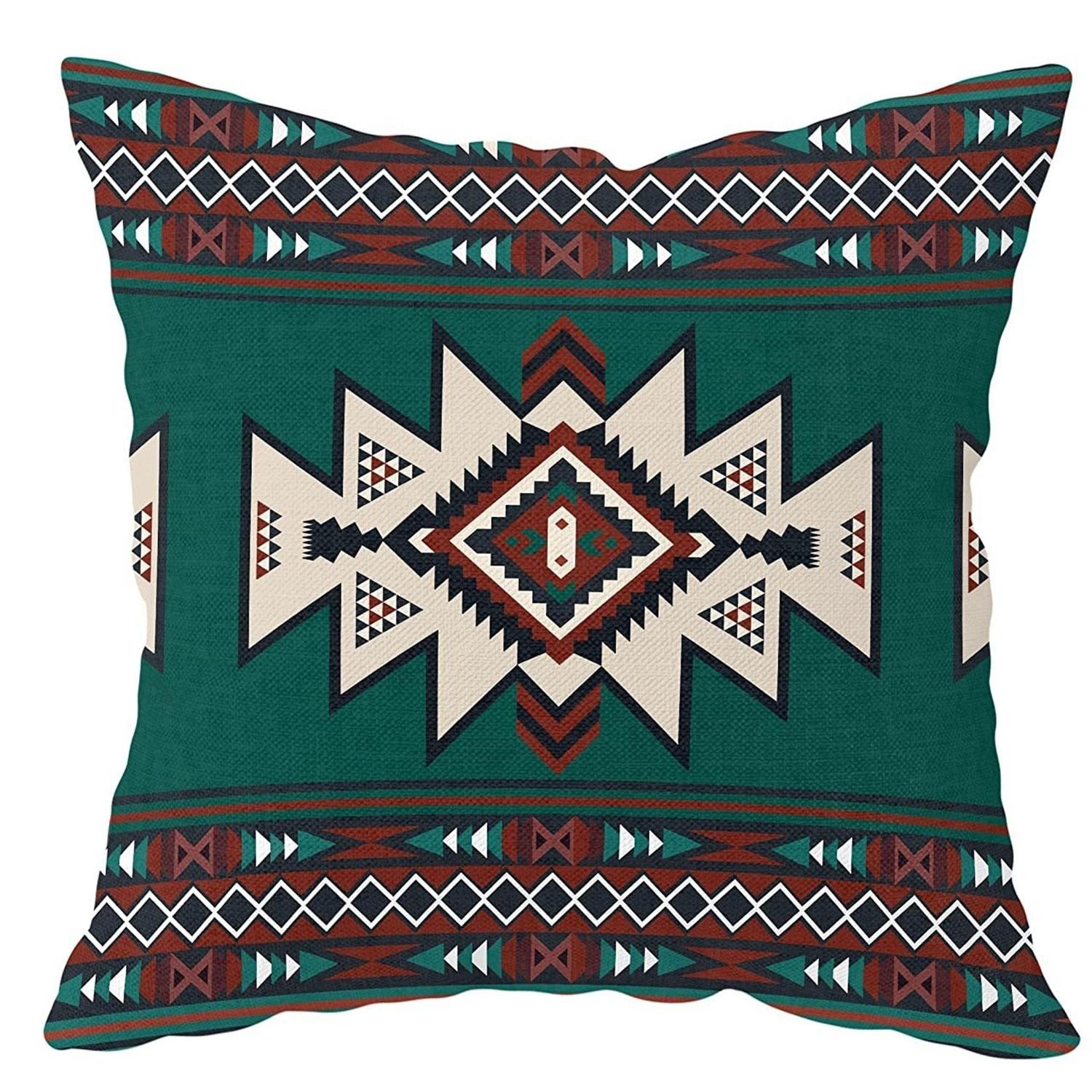 1 Bohemian Set Western Throw Pillow Cover Aztec Southwest Native American Tribal Geometric Pillow Cover Turquoise Rustic Decor S 18x18Inch
1 Bohemian Set Western Throw Pillow Cover Aztec Southwest Native American Tribal Geometric Pillow Cover Turquoise Rustic Decor S 18x18Inch