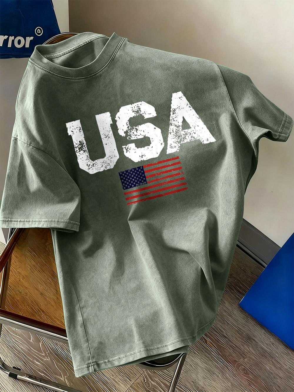 Usa Letter American Flag Prints Washed TShirts Womens Cotton Short Sleeve Tops Casual ONeck Oversize T Shirt Summer Clothes S
Usa Letter American Flag Prints Washed TShirts Womens Cotton Short Sleeve Tops Casual ONeck Oversize T Shirt Summer Clothes S