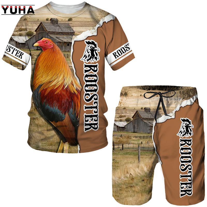 Cool Pheasant King Rooster Men s T-shirt+Shorts Suit Fashion 3D Printed Cock Tracksuit Set Summer Male Casual Short Sleeved S
Cool Pheasant King Rooster Men s T-shirt+Shorts Suit Fashion 3D Printed Cock Tracksuit Set Summer Male Casual Short Sleeved S