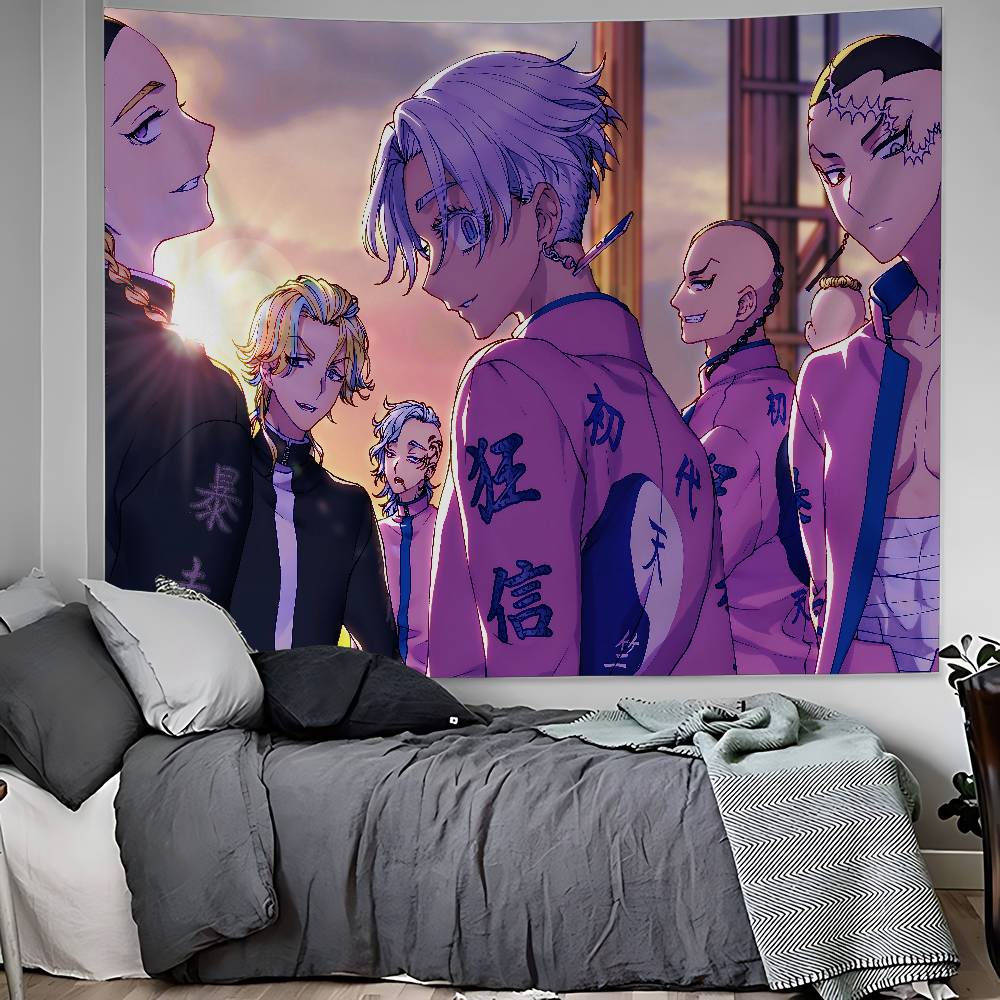 Tokyo R-Revengers Cartoon Colorful Tapestry Wall Hanging Hippie Flower Wall Carpets Dorm Decor Japanese Tapestry 50x70 cm
Tokyo R-Revengers Cartoon Colorful Tapestry Wall Hanging Hippie Flower Wall Carpets Dorm Decor Japanese Tapestry 50x70 cm