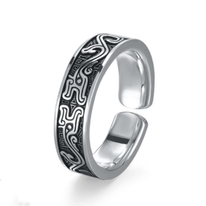 Kui Dragon Ring for Men, Mythical Creature Amulet Jewelry, Adjustable Open Peace Luck Ring, Artistic Aesthetic Gift for Him resizable
Kui Dragon Ring for Men, Mythical Creature Amulet Jewelry, Adjustable Open Peace Luck Ring, Artistic Aesthetic Gift for Him resizable