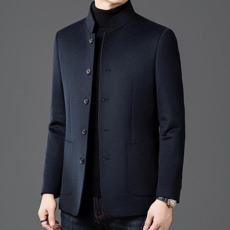 Hengyuanxiang Men s Double-faced Wool Jacket: Stand-up Collar Zhongshan Suit for Autumn/Winter 2025 3XL темно-синього кольору
Hengyuanxiang Men s Double-faced Wool Jacket: Stand-up Collar Zhongshan Suit for Autumn/Winter 2025 3XL темно-синього кольору