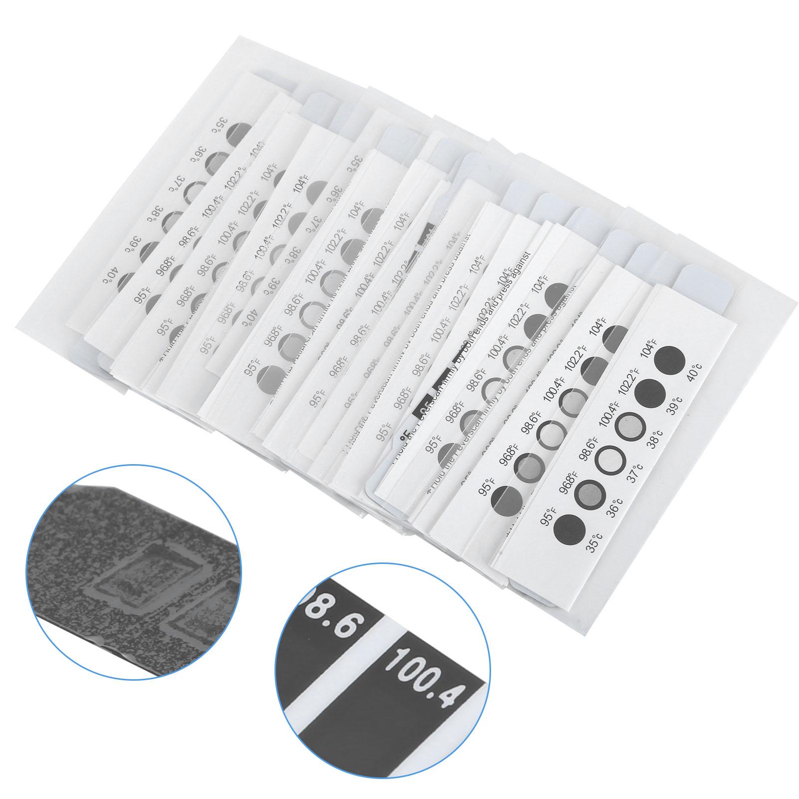 20pcs Forehead Thermometer Strips Reusable Fever Thermometer Strip Temperature Strip
20pcs Forehead Thermometer Strips Reusable Fever Thermometer Strip Temperature Strip